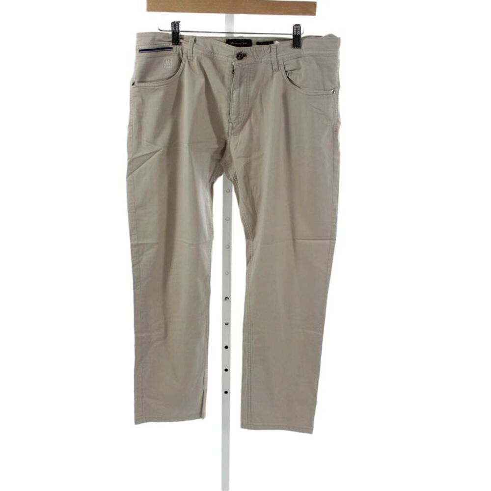 Massimo Dutti Mens Beige Chinos 98% Cotton 2% Elastane Size 34